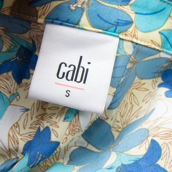 Cabi 5215 Floral Wish Peplum Tank Top Summer Flowers Sleeveless Shirt Size Small - Picture 4 of 7